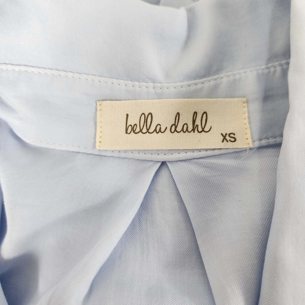 Bella Dahl NWT Womens Light Blue Split Back Button Down Shirt XS Beach‎ Coastal - Picture 10 of 13